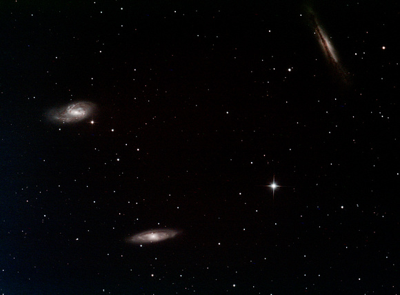 Trio in Leo (M65, M66, NGC3628)